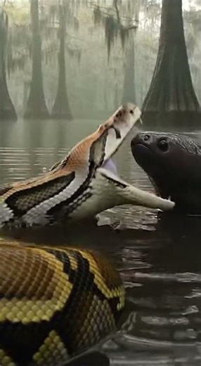 The python's eyes turned white from the sudden desert heat #python #wildlife #nature