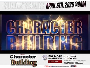 10K views · 32 reactions | Character Building // Sunday, April 6th, 2025 // 8am Note: Only one Service #samuelakinbodunseministries #fanotv️ | Samuel Akinbodunse Ministries | Facebook