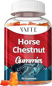 VAITE Horse Chestnut Extract Supplement, Vein Support Blood Circulation Supplements for Varicose Veins on Legs and Circulatory Supports, Horsechestnut Seed Butchers Broom Root, Non-GMO Gluten Free
