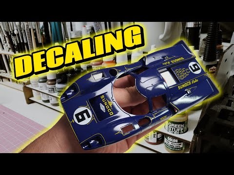 Decaling a SUNOCO Lola T70 | Daytona 1969 – Fein-Design-Modell | full video
