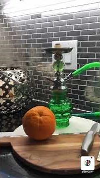How to make an Orange hookah head | ارجيلة برتقال طبيعي