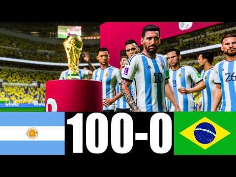 ARGENTINA 100-0 BRAZIL | FINAL FIFA WORLD CUP 2026 | MESSI VS NEYMAR | FIFA 23 PS5 PRO GAMEPLAY
