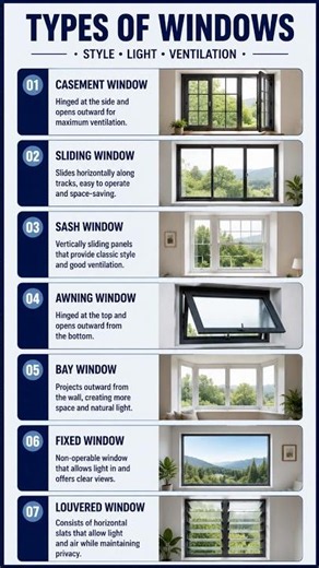 Types of Windows 🪟 House Design | Furniture Design | Khidkynche Prakar | Best Window for House 🏠