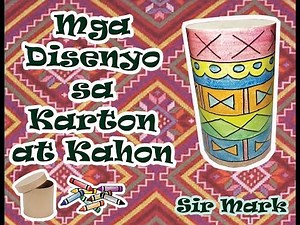 Mga Disenyo sa Karton o Kahon