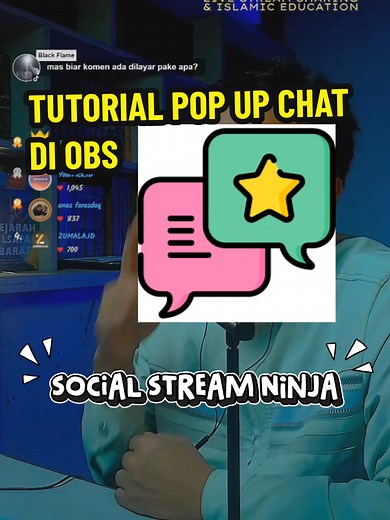 Tutorial Chat Overlay di OBS Menggunakan Social Stream Ninja