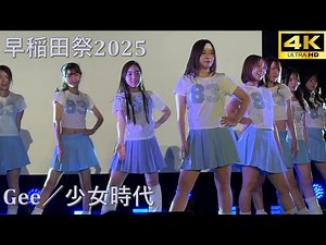 【#早稲田祭 2025】Gee／SNSD(少女時代)「早稲田大学nova」【早稲田大学 学園祭】4K撮影