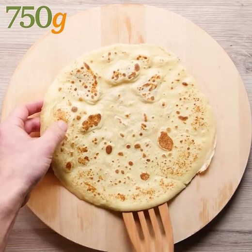 Recette de Cornet de crêpes - 750g