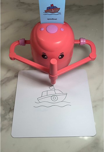 Let’s learn how to draw a speedboat 🚤 #kidstiktok #kidsoftiktok #kidstoys #educationaltoys #kidsart #artandcraft #drawingtutorial #drawinglesson #drawingrobot