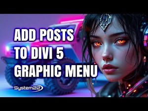 Divi 5 Tutorial – Add Posts to a Full Screen Graphical Menu Page