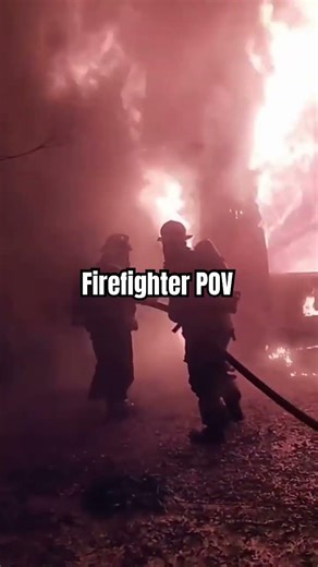 POV: Firefighter Enters a Burning House