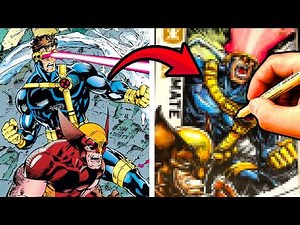 MARVEL ARTIST redraws FAMOUS COMIC COVERS! X-MEN #1 featuring ‪@Caboose‬ !