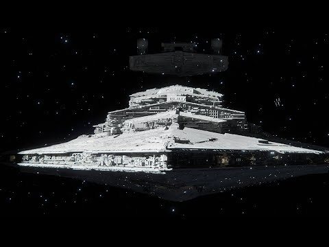 Star Destroyer Arrival - Blender Test V002