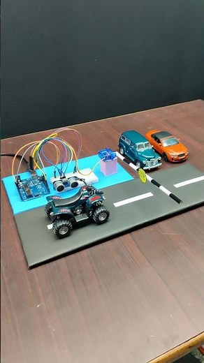 Automatic Toll Gate Use Arduino Uno #arduinouno #arduino #tollgate #eazytronic