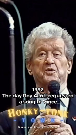 Vince Gill got a special request by Roy Acuff . This was at Opry Jan-18-1992. Roy Acuff passed away on that year in November-1992. . #vincegill #royacuff #grandoleopry #countrymusic #country #honkytonktown Rest easy, Roy Acuff — your music plays on. #countrymusic #royacuff #countryhistory #grandoleopry #onthisday #countrymusiclegends #nashville #classiccountry | Honkytonktown