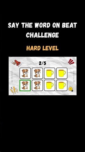 Say the Word On Beat Challenge | Impossible Level #beatgame #rhythmgame