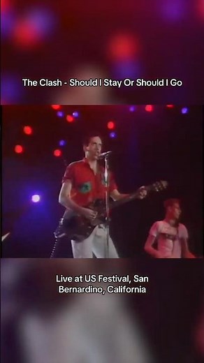 “Should I Stay Or Should I Go” live at US Festival, San Bernardino, California in 1983