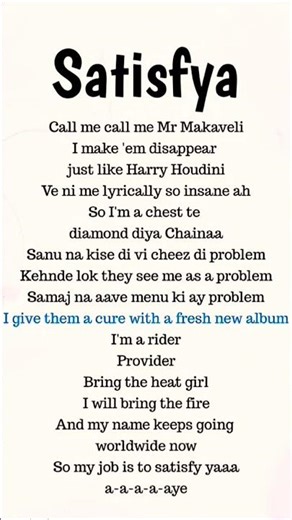 🔥 Satisfya | Lyrics Video | Imran Khan | Lofi Lyrics #Satisfya #ImranKhan #songlyrics #lyrics