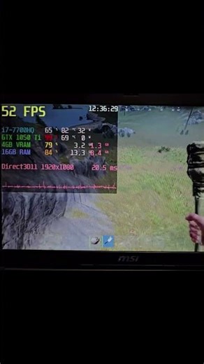 This FPS in RUST on a Laptop?! 😱 GTX 1050 Ti