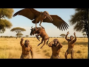 Life in Millions of Years Ago – Early African Hominids Face Giant Stork Attack