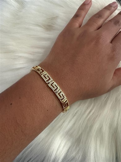 Golden Athena Greek Key Bracelet - Etsy