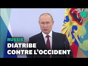 Poutine durcit (un peu plus) le ton contre l’Occident après ses annexions en Ukraine