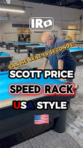 18 seconds to beat - can he do it 🎱💨 #pool #8ballpool #snooker #challenge #referee #billiards #skills #fyp #viral #USA | International Referees Organisation