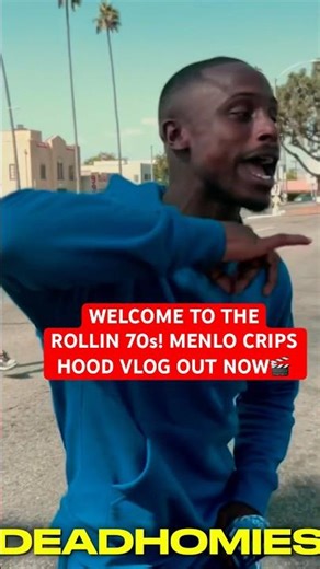 MENLO CRIPS DROP HOOD VLOG (ROLLIN 70s) 🎬 #trending #vlog #shorts #explore #viralshorts #fyp