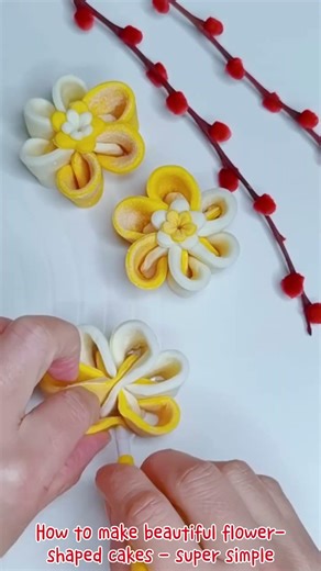 How to make beautiful flower-shaped cakes - super simple