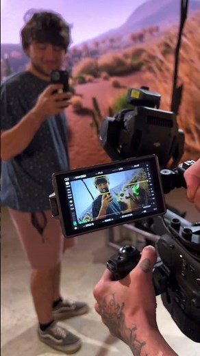 DJI Ronin 4D behind the scenes in a virtual set! #filmmaking #cinematography