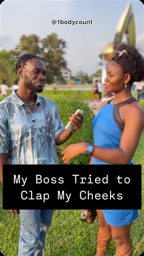 1bodycount on Instagram: "My Boss Tried to Clap My Cheeks #funnyinterview #streetinterview #publicinterview"