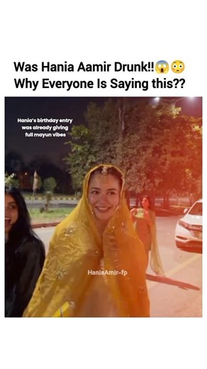 Why does she look drunk?😱#hania #haniaamir #shorts #trending #viral #yt #fyp haniaamirfp #shortvideo