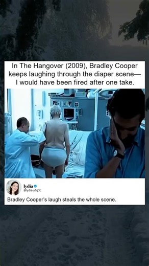 Bradley Cooper’s Laugh in The Hangover Diaper Scene