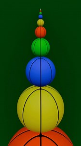 Basketball Infinite #3d #3danimation #animation #blender #simulation #rigibody #physics #cooleffects #looping #sfx #asmr #satisfying #oddlysatisfying | The3dartshow