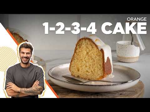 Orange 1-2-3-4 Cake | Baking With Akis