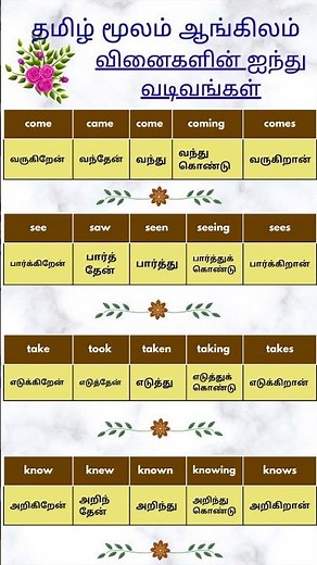 Irregular verbs five forms 2