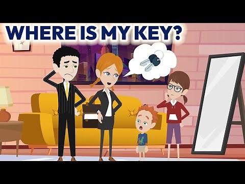 Where Is My Key? - Prepositions of PLACE | English Conversation Practice