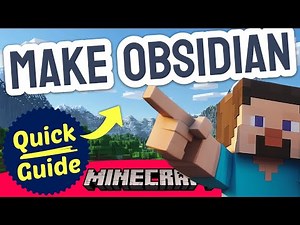 How to MAKE Obsidian in Minecraft (Step by Step) 2025