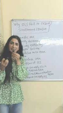 Simultaneous Equation Model (Econometrics)