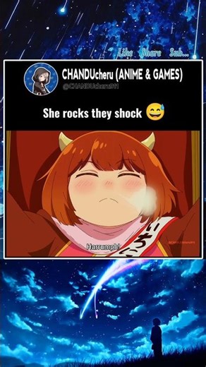 She rocks they shock 😅 #anime #shorts #animeedits #animelover