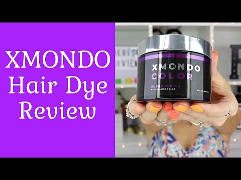 XMONDO Hair Color Super Purple Hair Dye Application, Trial, and Review