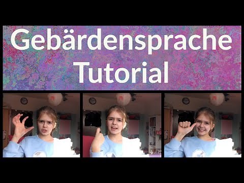 Gebärdensprache Tutorial - Farben, Tiere, Obst