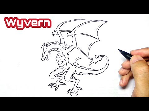 How to draw wyvern || step by step easy