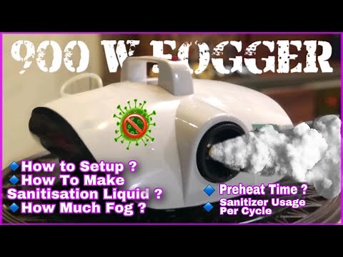 How to Use 900 Watt Disinfection Fog Machine / Turtle Fogger / Atomizer / Stage Smoke Setup & Review