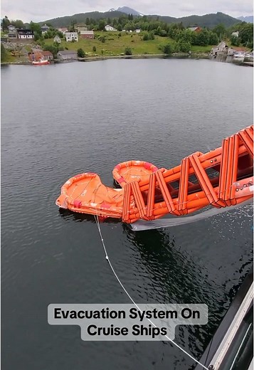 MES - Marine Evacuation System on Cruise Ships #engineering #ship #vessel #mes #abandoning #cruiseship #maritime