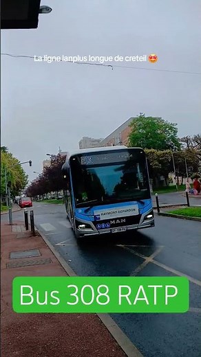 Passage d’un bus 308 RATP