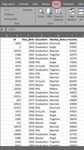 How to FREEZE Top Rows #excel #learn #learning #data #tutorial #exceltips #microsoft