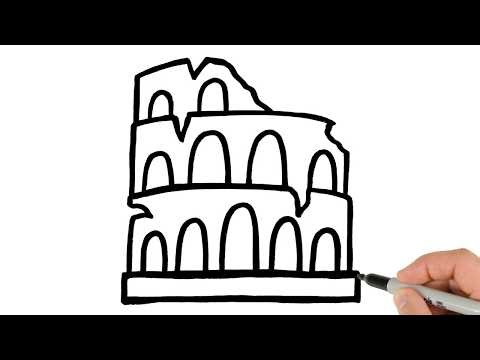 How to Draw The Colosseum | Super Easy Step-by-Step Tutorial!