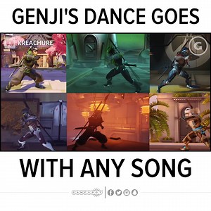 522K views · 4K reactions | From Power Rangers, Pokemon, Attack on Titan to Street Fighter - Genji's dance goes with everything! | GameSpot | Facebook