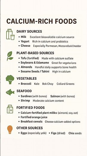 Calcium-Rich Foods for Strong Bones | Dairy, Plant-Based & Seafood