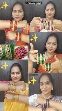 Bangles Collection 🤩#saree #sareedraping #tipsandtricks #yt #Bangles #SareeStylingTips #rshometips